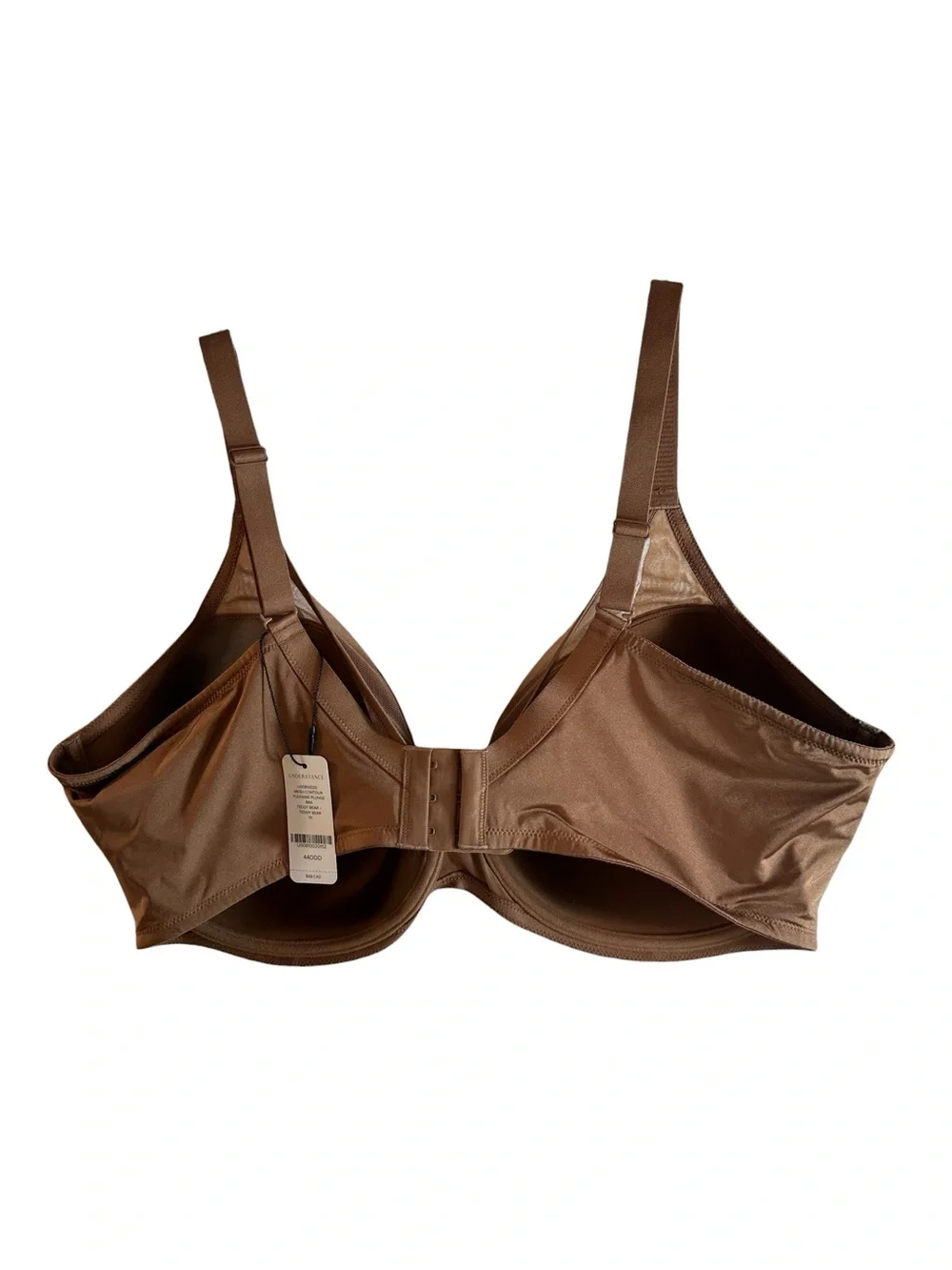 Understance Mesh Contour Flexwire Plunge Bra In Teddy Bear Size 44DDD NEW NWT
